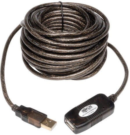 Кабель-удлинитель Tripplite U026-10M ver2.0 USB A(m) USB A(f) 10м черный
