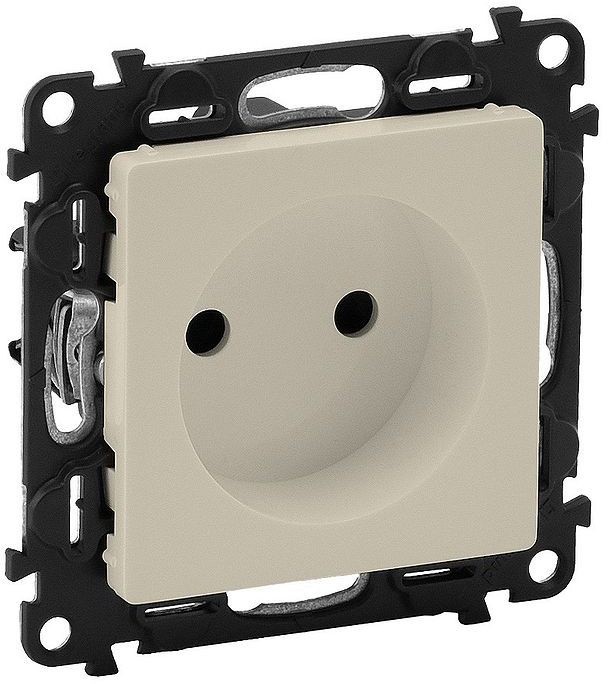 Розетка силовая Legrand Valena Life (753516) скрыт. штор. IP20 слоновая кость