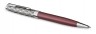 Ручка шариковая Parker Sonnet Premium K537 (2119783) Metal Red CT M черные чернила подар.кор.