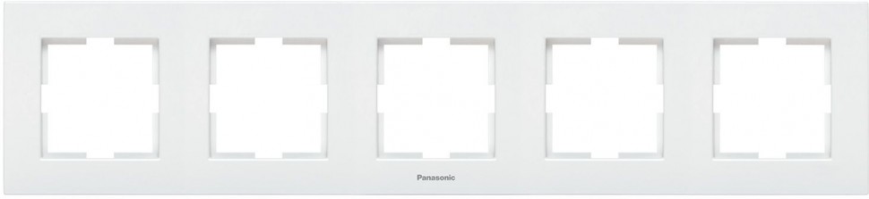 Рамка Panasonic Karre Plus WKTF08052WH-RU 5x горизонтальный монтаж пластик белый (упак.:1шт)