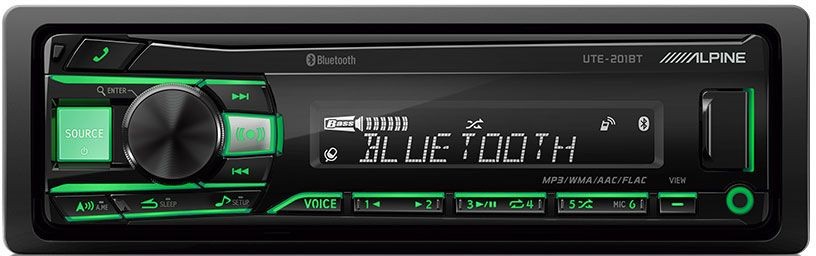Автомагнитола Alpine UTE-201BT 1DIN 4x50Вт