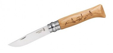 Нож перочинный Opinel Animalia Заяц 8VRI (001623) 190мм дерево