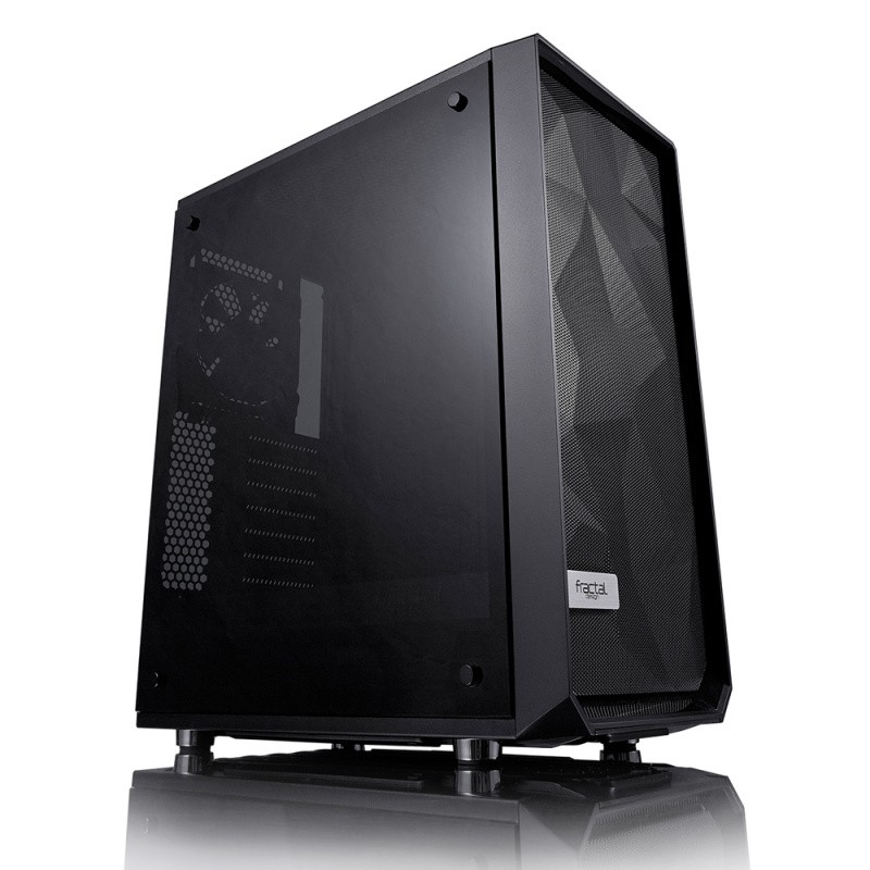 Корпус Fractal Design Meshify C Blackout TG черный без БП ATX 5x120mm 4x140mm 2xUSB3.0 audio bott PSU