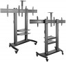 Подставка для телевизора Onkron TS3811 черный 40"-63" макс.142кг напольный мобильный