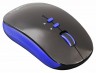 Мышь Оклик 595MB черный/синий оптическая (1600dpi) беспроводная BT (4but)