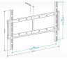 Кронштейн для телевизора Holder LCD-F6607 черный 42"-65" макс.60кг настенный фиксированный