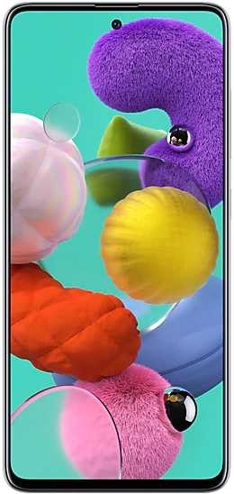 Смартфон Samsung SM-A515F Galaxy A51 128Gb 6Gb белый моноблок 3G 4G 2Sim 6.5" 1080x2400 Android 10 48Mpix 802.11 a/b/g/n/ac NFC GPS GSM900/1800 GSM1900 TouchSc MP3 microSD max512Gb