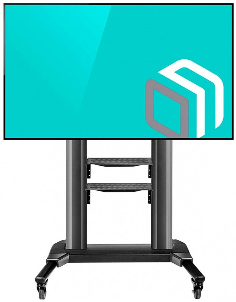 Подставка для телевизора Onkron TS2771 черный 50"-82" макс.65.5кг напольный мобильный