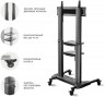 Подставка для телевизора Onkron TS2771 черный 50"-82" макс.65.5кг напольный мобильный
