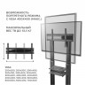 Подставка для телевизора Onkron TS2771 черный 50"-82" макс.65.5кг напольный мобильный