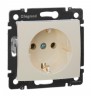 Розетка силовая Legrand Valena (774320) скрыт. зазем. слоновая кость