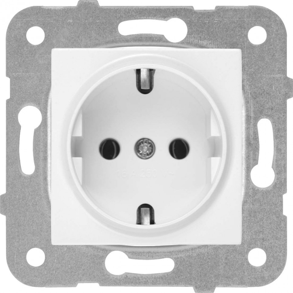 Розетка силовая Panasonic Karre Plus & Arkedia Slim (WKTT02022WH-RU) скрыт. зазем. IP20 белый (упак.:1шт)