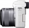 Фотоаппарат Canon EOS M50 белый 24.1Mpix 3" 4K WiFi 15-45 IS STM LP-E12 (с объективом)