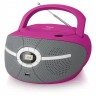 Аудиомагнитола BBK BX195U розовый 2Вт/CD/CDRW/MP3/FM(dig)/USB