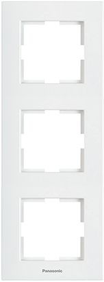 Рамка Panasonic Karre Plus WKTF08132WH-RU 3x вертикальный монтаж пластик белый (упак.:1шт)