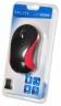 Мышь Оклик 605SW черный/красный оптическая (1200dpi) беспроводная USB (3but)