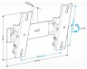Кронштейн для телевизора Holder LCD-T2611 черный 22"-47" макс.30кг настенный наклон