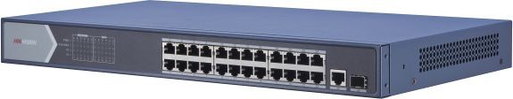 Коммутатор Hikvision DS-3E0526P-E/M 24G 2SFP 24PoE 225W неуправляемый