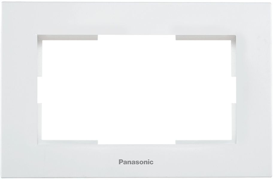 Рамка Panasonic Karre Plus WKTF08092WH-RU декоративная 2x пластик белый (упак.:1шт)