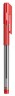 Ручка шариковая Deli EQ01540 Arrow 0.5мм резин. манжета прозрачный/красный красные чернила
