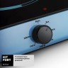 Плита Электрическая Kitfort КТ-113-1 голубой/черный стеклокерамика (настольная)