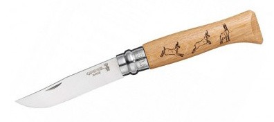 Нож перочинный Opinel Animalia Косуля 8VRI (001621) 190мм дерево