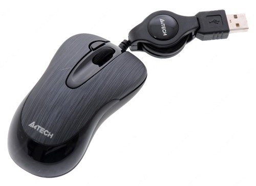 Мышь A4Tech V-Track Padless N-60F черный оптическая (1000dpi) USB2.0 (3but)