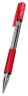 Ручка шариковая Deli EQ01640 Arrow 0.7мм резин. манжета прозрачный/красный красные чернила