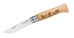 Нож перочинный Opinel Animalia Форель 8VRI (001625) 190мм дерево