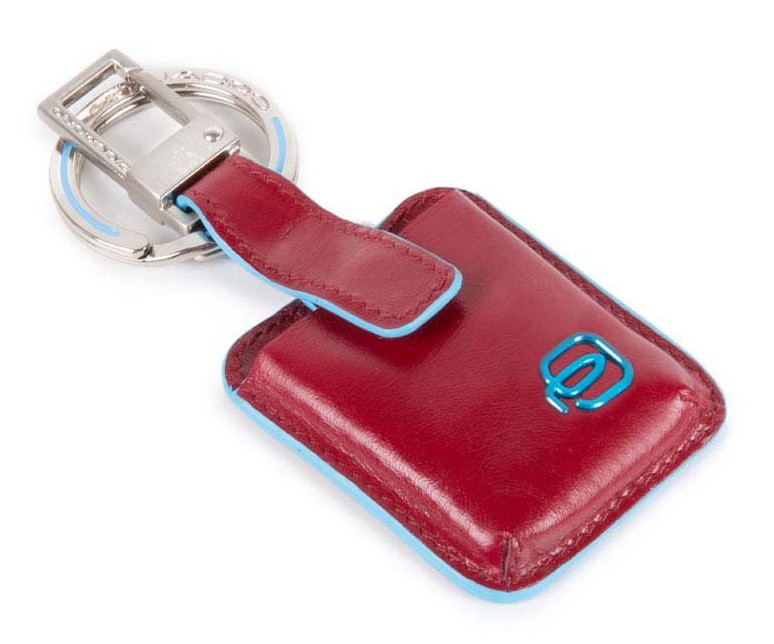 Датчик отслеживания Piquadro Connequ Blue Square (AC3954B2/R) красный/голубой натуральная кожа д.45мм ш.10мм в.100мм