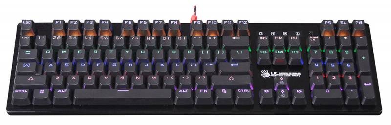 Клавиатура A4Tech Bloody B820R механическая черный USB for gamer LED