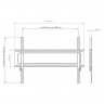 Кронштейн для телевизора Kromax STAR PRO-111 черный 55"-100" макс.103кг настенный фиксированный