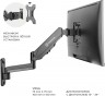 Кронштейн для телевизора Onkron G150 черный 13"-34" макс.8кг настенный поворот и наклон верт.перемещ.