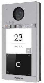 Видеопанель Hikvision DS-KV8113-WME1/Flush цветной сигнал CMOS цвет панели: серебристый