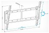 Кронштейн для телевизора Holder LCD-T6606 черный 42"-65" макс.60кг настенный наклон