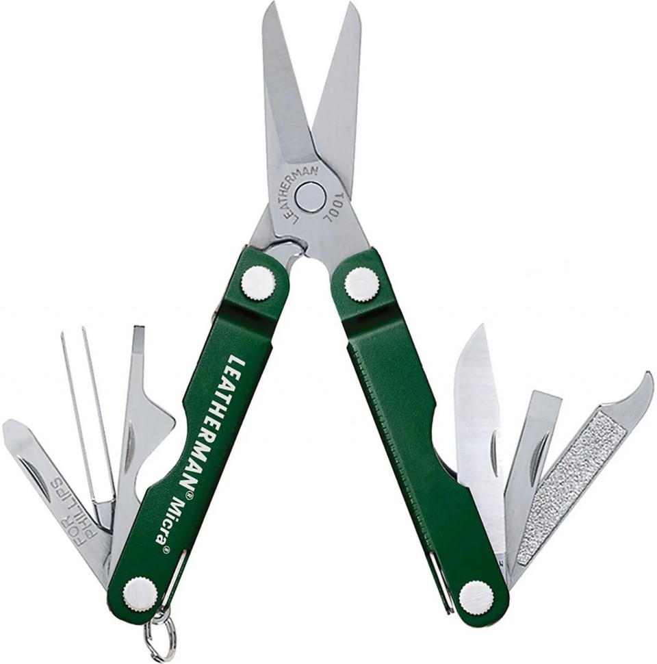 Мультитул Leatherman Micra (64350181N) 65мм 10функций зеленый