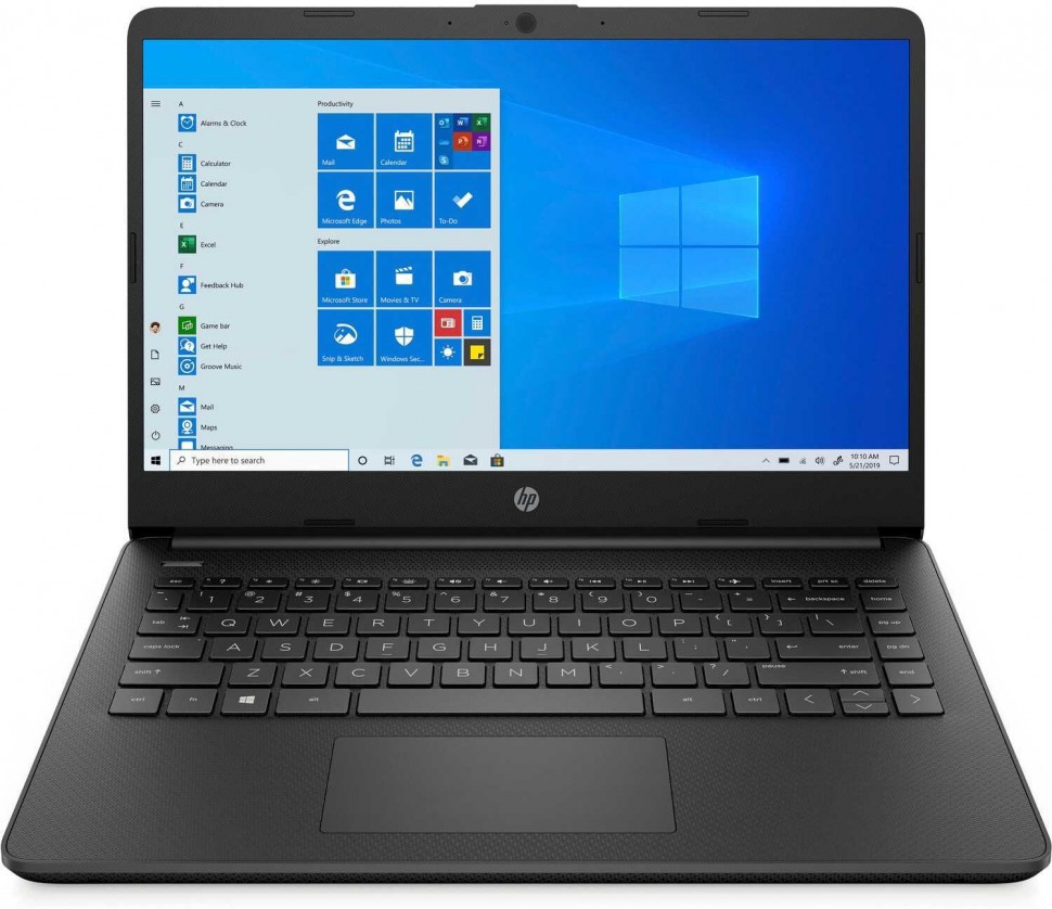 Ноутбук HP 14s-dq2008ur Pentium Gold 7505/4Gb/SSD256Gb/Intel UHD Graphics/14"/IPS/FHD (1920x1080)/Windows 10/black/WiFi/BT/Cam