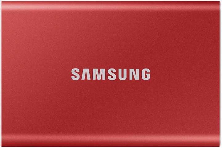 Накопитель SSD Samsung USB-C 500Gb MU-PC500R/WW T7 1.8" красный