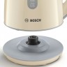 Чайник электрический Bosch TWK7507 1.7л. 2200Вт бежевый/серый (корпус: пластик)