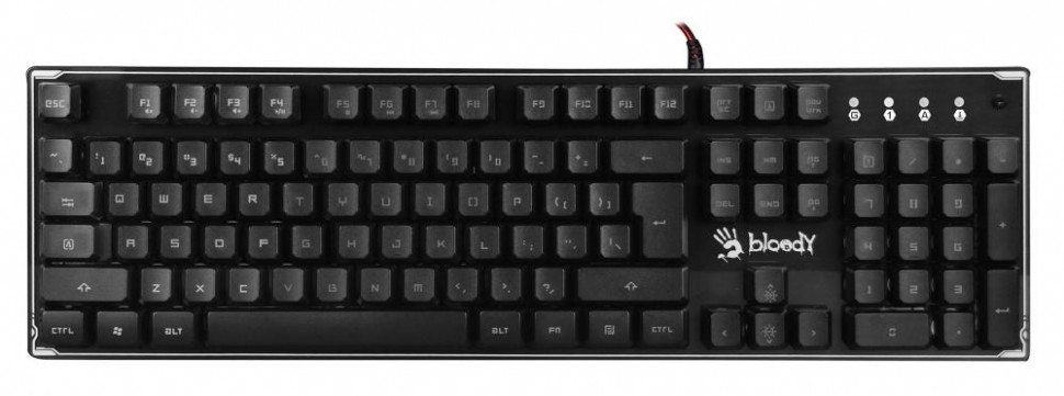 Клавиатура A4Tech Bloody B180R черный USB Multimedia for gamer LED