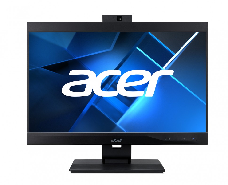 Моноблок Acer Veriton Z4870G 23.8" Full HD i3 10100 (3.6)/8Gb/SSD256Gb/UHDG 630/DVDRW/CR/Windows 10 Professional/GbitEth/WiFi/BT/135W/клавиатура/мышь/Cam/черный 1920x1080