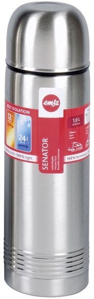 Термос для напитков Emsa Senator 618101600 1л. серебристый (3100000002)