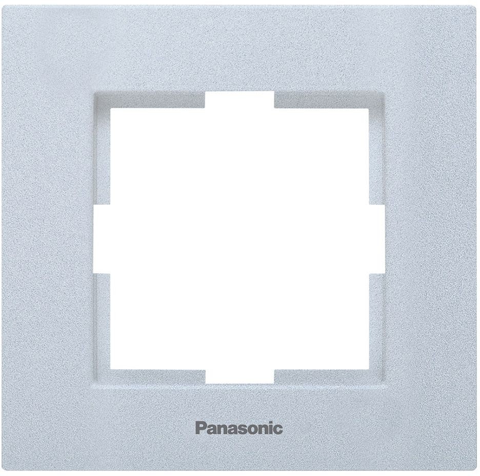 Рамка Panasonic Karre Plus WKTF08012SL-RU декоративная 1x пластик серебро (упак.:1шт)