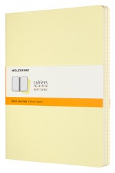 Блокнот Moleskine CAHIER JOURNAL CH021M23 XLarge 190х250мм обложка картон 120стр. линейка нежно-желтый (3шт)