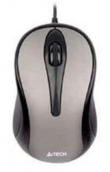 Мышь A4Tech N-350 серый оптическая (1000dpi) USB для ноутбука (3but)