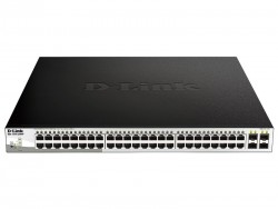 Коммутатор D-Link DGS-1210-52MPP 48G 4SFP 48PoE 740W настраиваемый