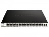 Коммутатор D-Link DGS-1210-52MPP 48G 4SFP 48PoE 740W настраиваемый