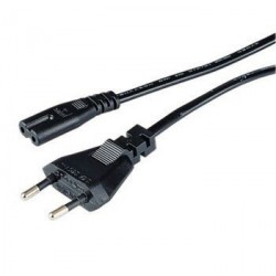 Кабель Hama 00029167 IEC C7 (2-pin) Евровилка 1.5м черный