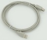 Кабель 218998 USB A(m) USB B(m) 1.8м серый (упак.:77шт)