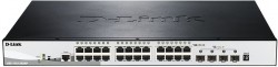 Коммутатор D-Link DGS-1510-28XMP/A1A 24G 24PoE+ 370W настраиваемый
